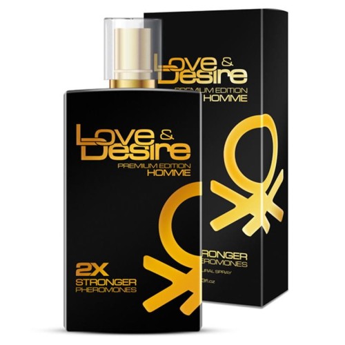 Love & Desire GOLD PREMIUM Pheromone für Männer 100 ml