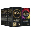 SKYN Original Latexfreie Kondome 5x 10, 50 Stk + GRATIS SKYN 5 Senses Kondome 5Stk