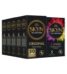 SKYN Original Latexfreie Kondome 5x 10, 50 Stk + GRATIS SKYN 5 Senses Kondome 5Stk