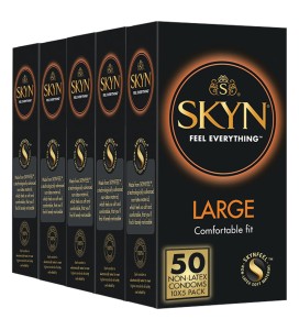 SKYN Large Latexfreie Kondome XXL 5x 10er Pack 50 Stk