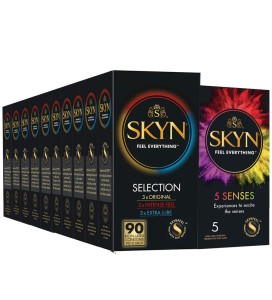 SKYN Selection Latexfreie Kondome 10 x 9 Stk.+ GRATIS Skyn 5 Senses 