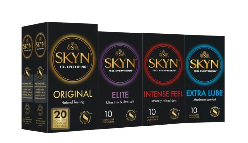SKYN Latexfreie Kondome 5 x 10 Pack: Original, Elite, Intense Feel, Extra Lube