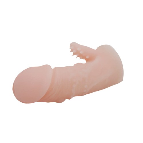 Penishülle mit Klitoris-Stimulation Penis Sleeve Penisvergrößerung