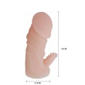 Penishülle mit Klitoris-Stimulation Penis Sleeve Penisvergrößerung