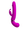 Silikon Vibrator mit Klitorisstimulator Rabbitvibrator Vibrationsmodi
