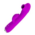 Silikon Vibrator mit Saugfunktion Klitoris und G-Punkt Stimulator