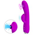 Silikon Vibrator mit Saugfunktion Klitoris und G-Punkt Stimulator