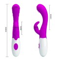 Vibrator mit Klitorisstimulator Rabbitvibrator für Klitoris G - Punkt