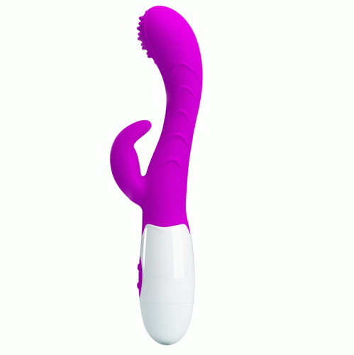 Vibrator mit Klitorisstimulator Rabbitvibrator für Klitoris G - Punkt