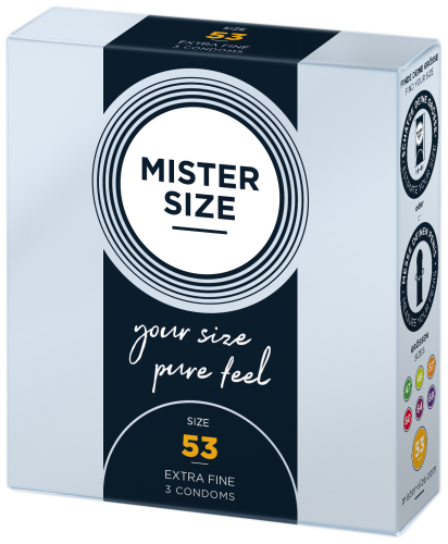 MISTER SIZE 53 – extra fein, 3er Pack