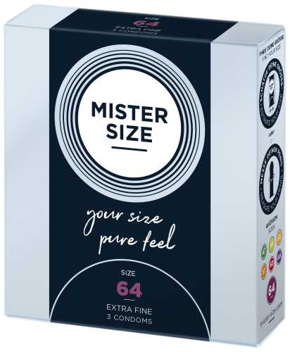 MISTER SIZE 64– extra fein, 3er Pack