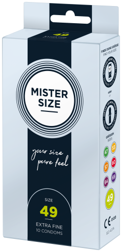MISTER SIZE 49 – extra fein, 10er Pack
