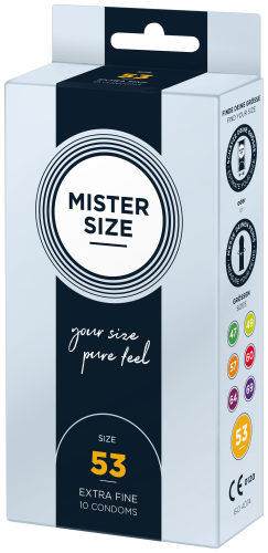 MISTER SIZE 53 – extra fein, 10er Pack
