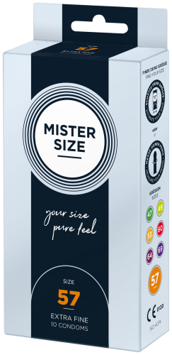 MISTER SIZE 57 – extra fein, 10er Pack 