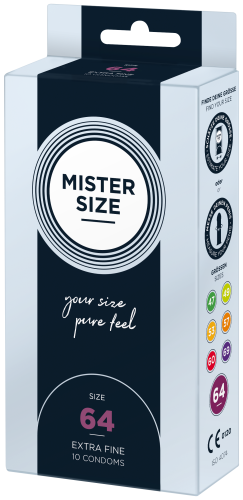 MISTER SIZE 64– extra fein, 10er Pack 