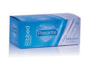 Pasante Ribbed gerippt Kondome mit starken Rippen, 144 Stk. 