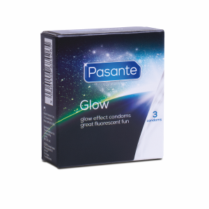 Pasante Glow Leuchtkondome, leuchtet in der Nacht, 3 Stk 