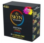 30 SKYN Selection Latexfreie Kondome, Original, Intense Feel + FREI Skyn 5 Senses