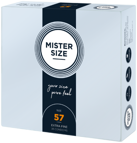 MISTER SIZE 57 – extra fein, 36er Pack