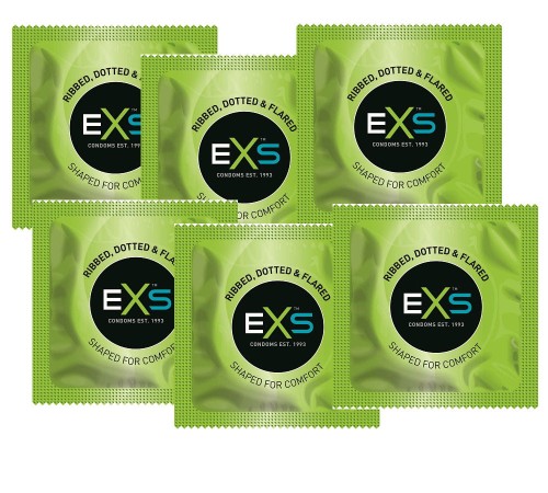 EXS Extreme 3-in-1 Gerippt und gepunktet 100 Stück