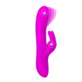 USB Silikon Rabbit Vibrator Klitoris G-Punkt Stimulator mit Vibration