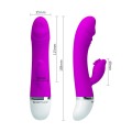 Silikon Vibrator mit Klitorisstimulator Rabbitvibrator Vibrationsmodi