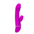 Silikon Vibrator mit Klitorisstimulator Rabbitvibrator Vibrationsmodi